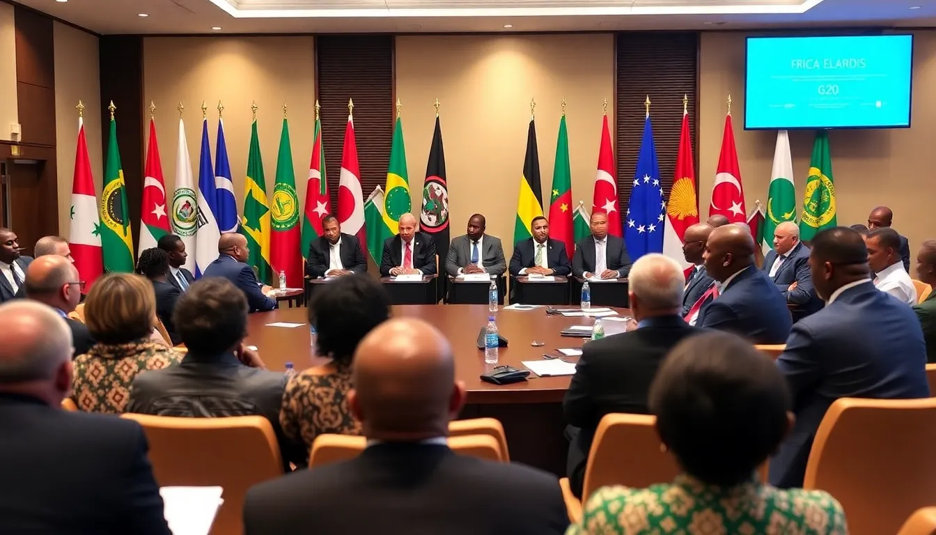Leaders from the European Union and the United States engage in discussions during a highprofile summit in Brussels, focusing on trade, climate change, and security in Africa's evolving role in the global arena.