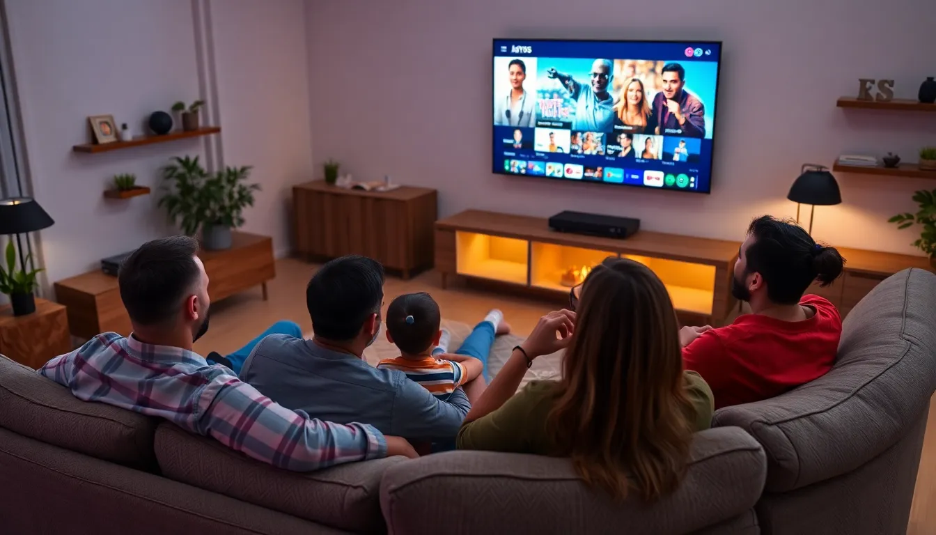A group of engineers discusses the latest advancements in AI technology at a tech conference, highlighting the impact on television consumption and content creation.