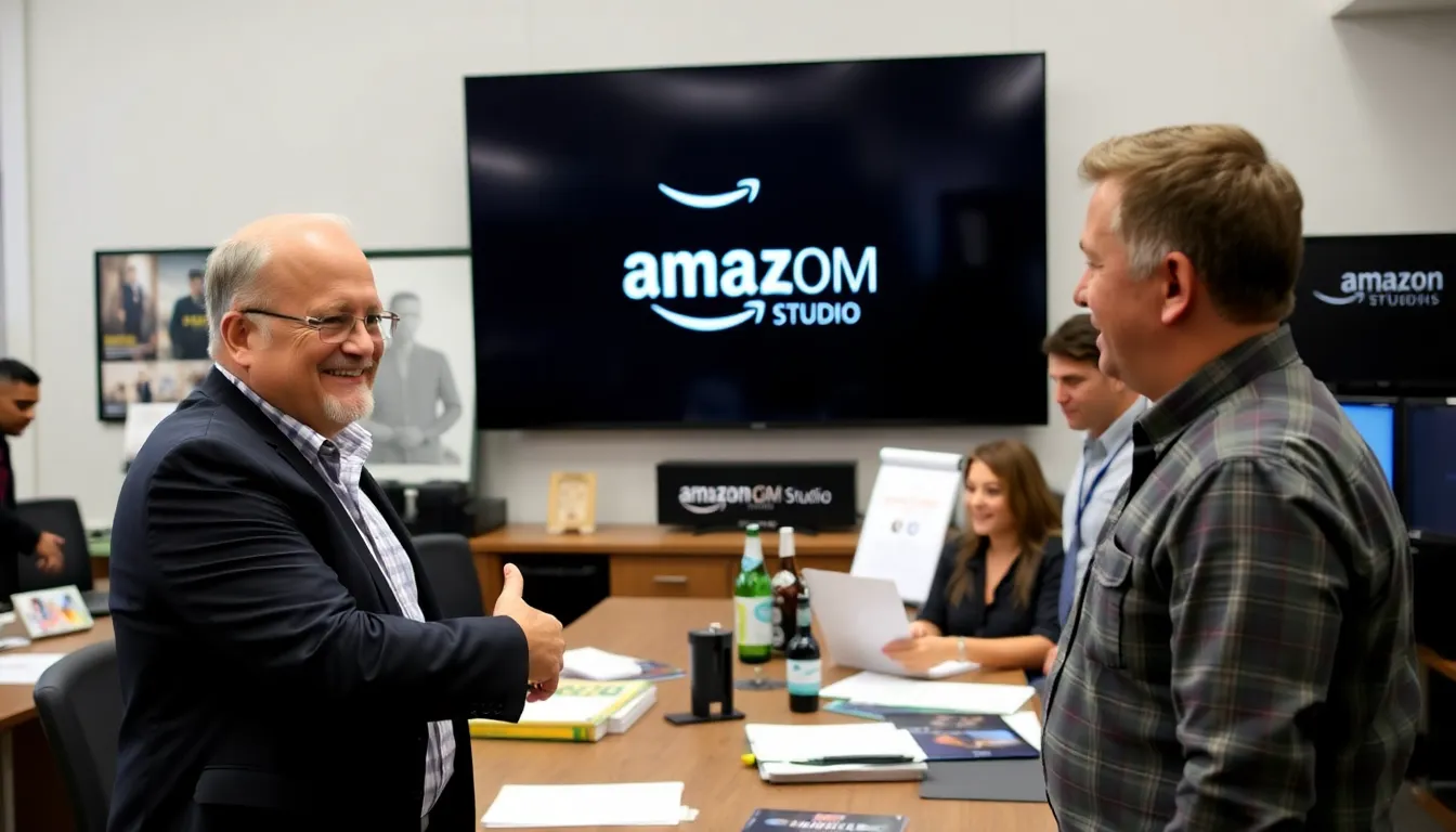 Jac Schaeffer smiles as she signs her new overall deal with Amazon MGM Studios, marking a pivotal moment in her career as a television creator.