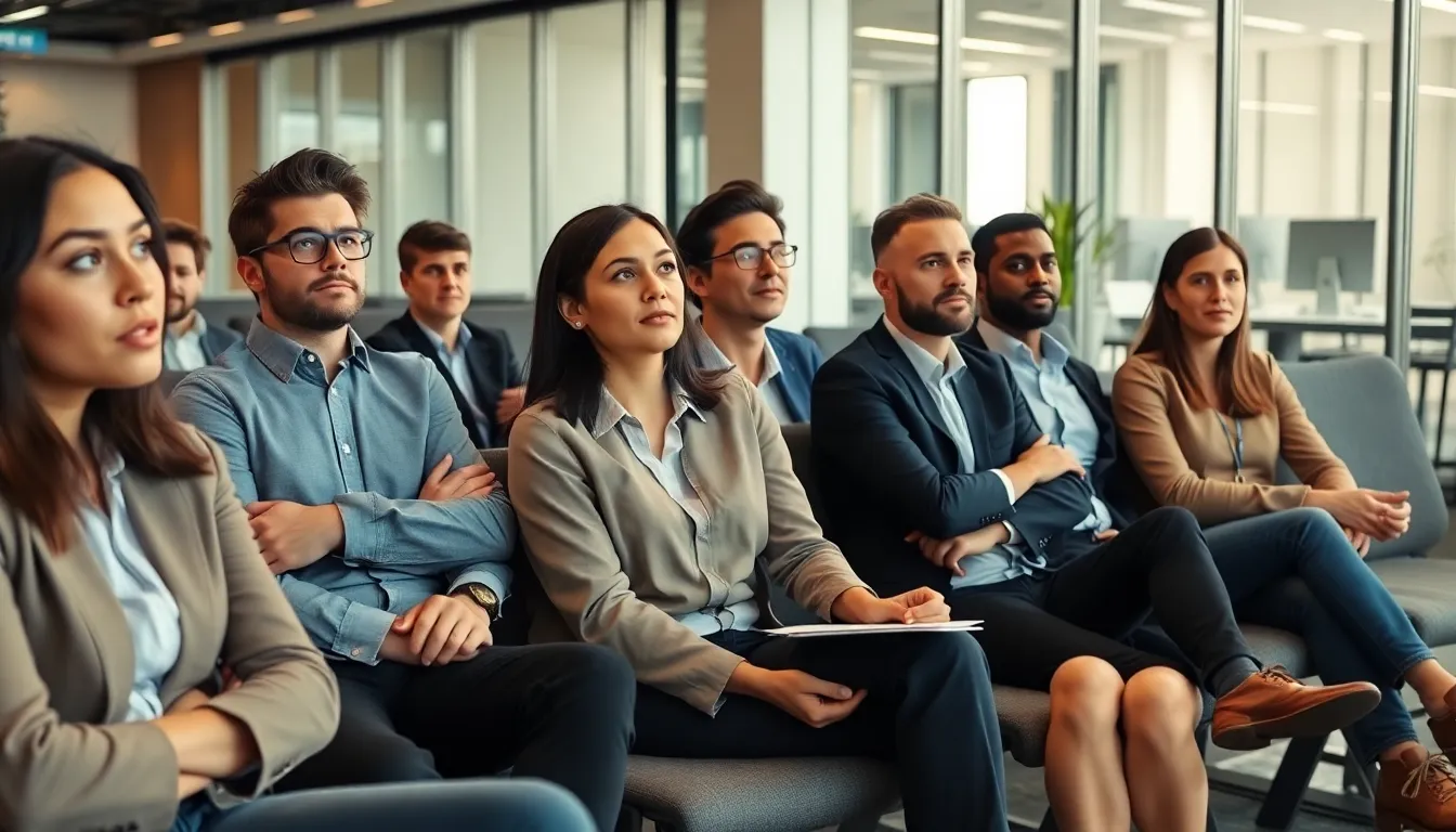 A hiring manager reviewing resumes while contemplating the impact of AI on candidate selection, highlighting the shift in traditional recruitment methods