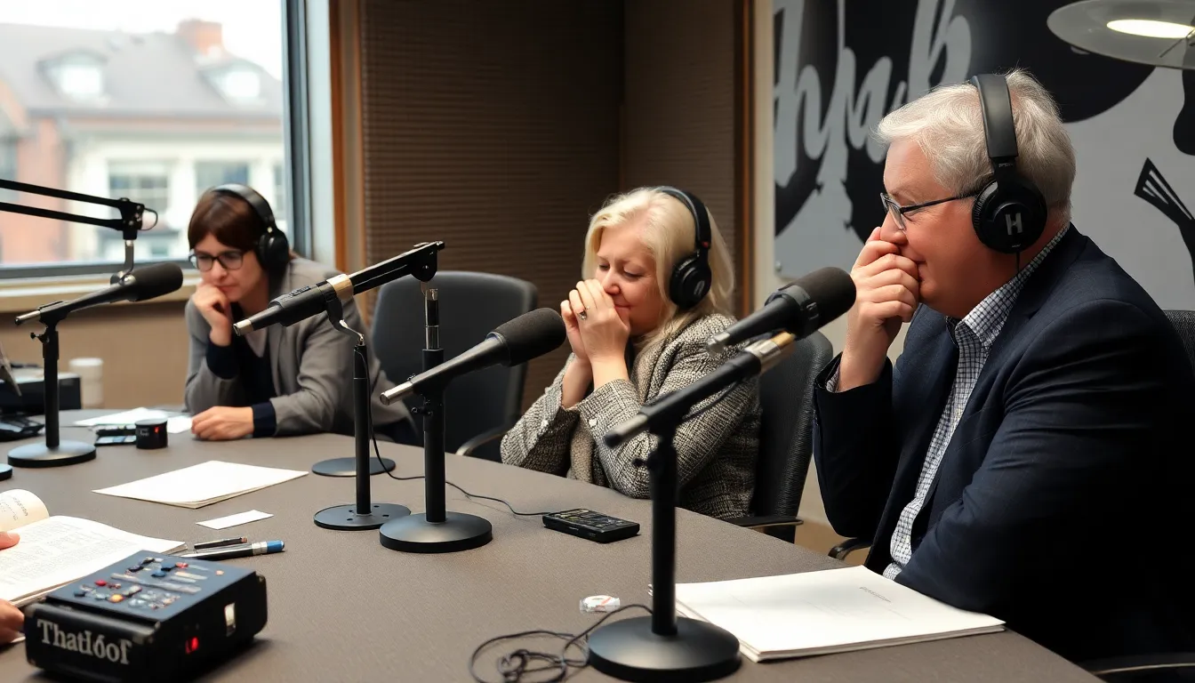 Industry experts gather at a conference to analyze the implications of the show's cancellation, debating the future of breakfast radio in Australia