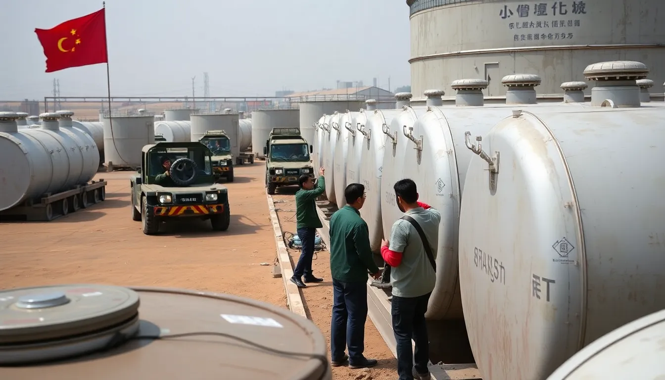 A bustling marketplace where consumers express concern over rising fuel prices amidst geopolitical tensions in the Middle East