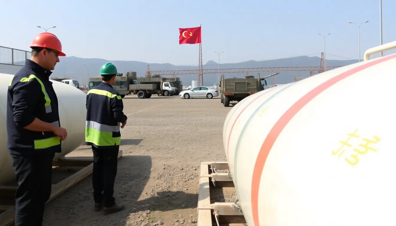 Large oil tankers docked at a Chinese port, unloading significant shipments from Saudi Arabia and Russia