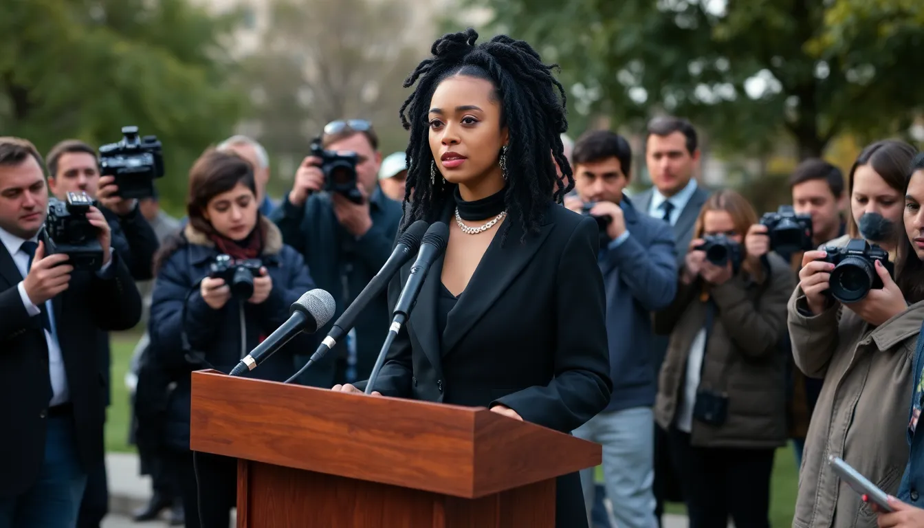 A gathering of advocates and supporters rallying for survivors' rights, highlighting the broader societal impact of FKA Twigs' lawsuit against Shia LaBeouf and the ongoing conversation about NDAs in cases of misconduct