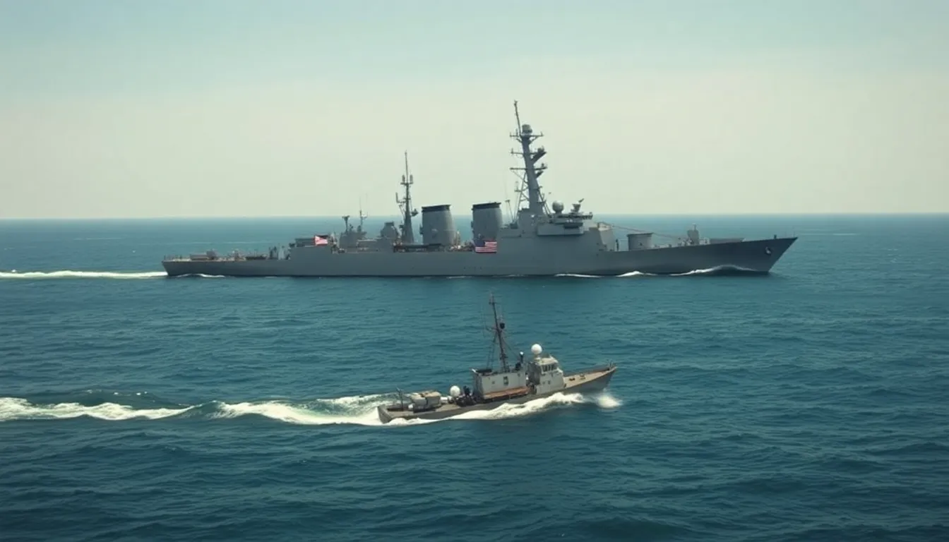 A somber view of the Gulf waters, where the Kharg once operated, now serves as a reminder of the heightened military tensions between Iran and the United States