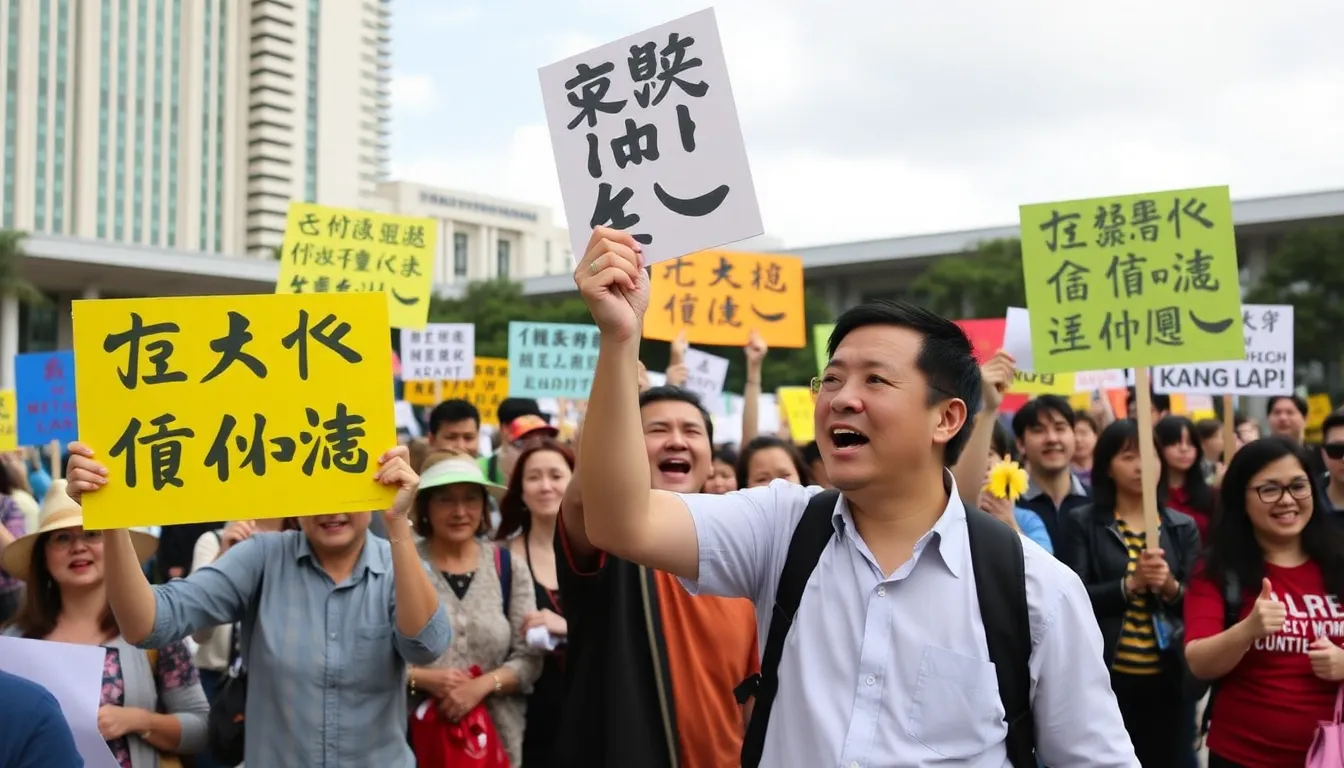 香港の民主派活動家たちが集まり、ライ氏の決定について議論しているシーンが見られます