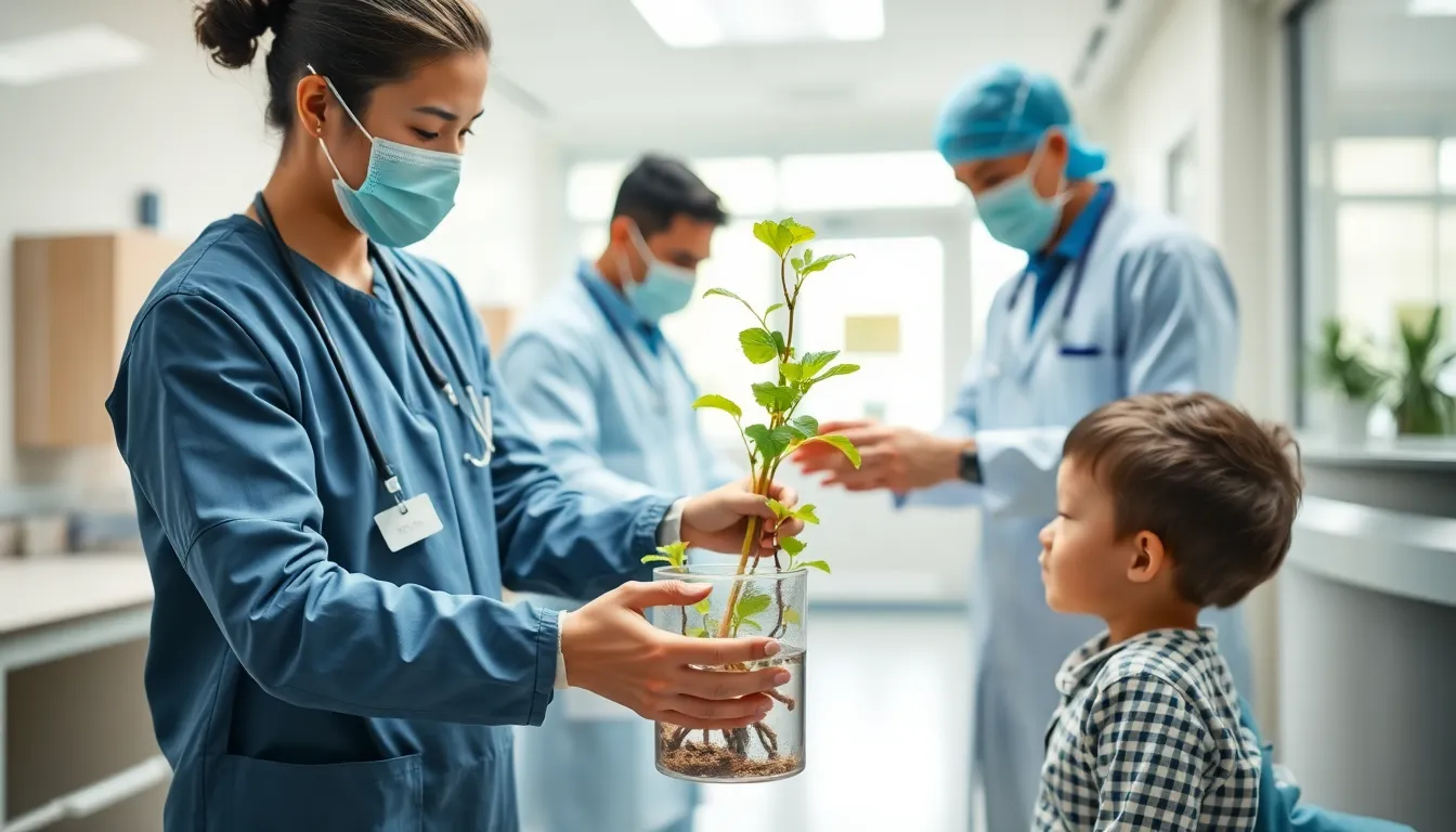 A young patient is receiving care in a hospital setting, highlighting the emotional and financial challenges families face when dealing with esophageal disorders