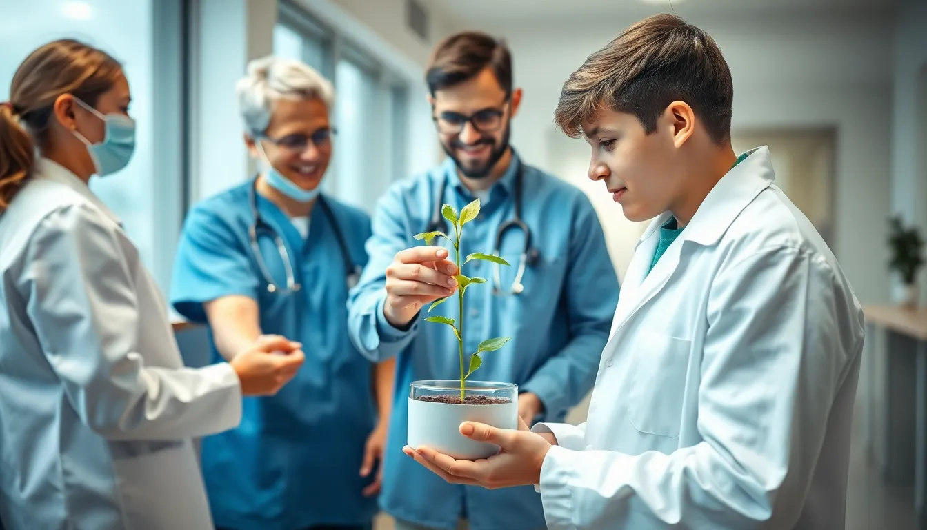 A collaborative meeting between researchers and biotechnology companies is taking place, emphasizing the importance of partnerships in advancing labgrown food pipe technology