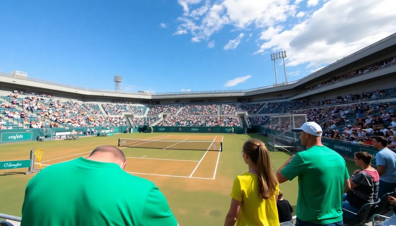 The Bernabeu Stadium's modern amenities and facilities highlighted as fans enjoy a unique tennis experience in a multisport venue