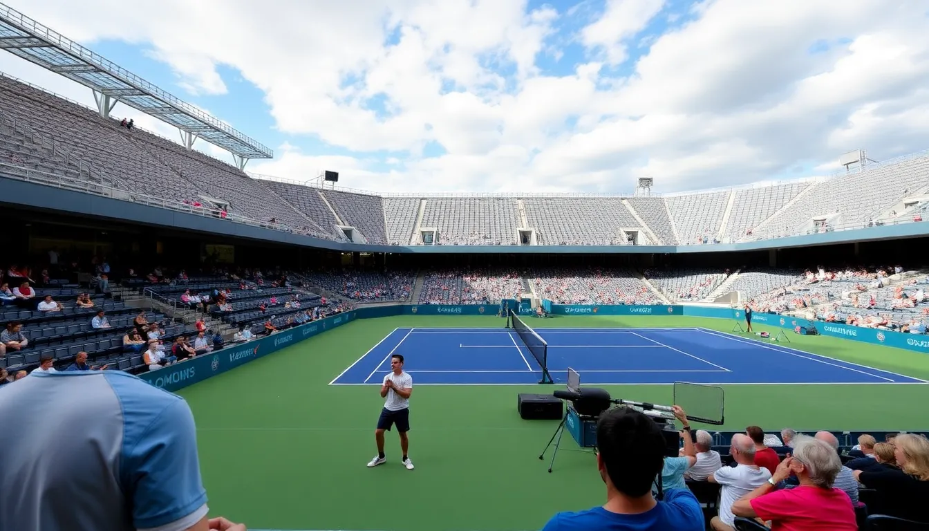 Local businesses bustling with activity as visitors flock to the area surrounding the stadium for the Madrid Open, boosting the economy
