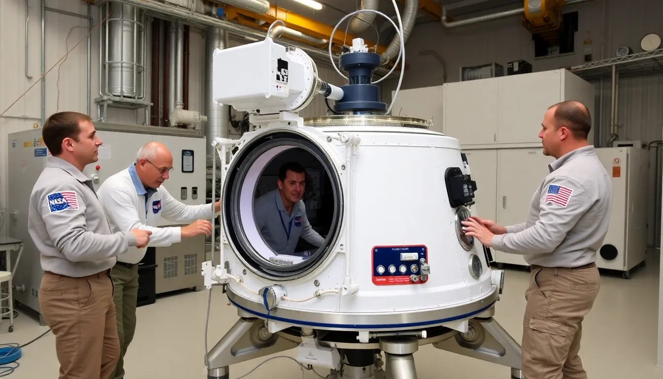 The Artemis II crew, consisting of four astronauts, participates in training exercises at NASA's Johnson Space Center in Houston as they prepare for their upcoming lunar mission.