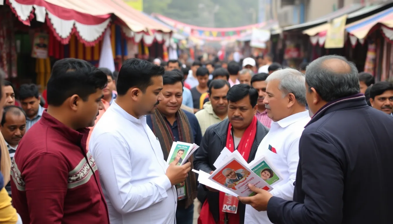 Sher Bahadur Deuba engages with citizens at a community event, promoting civil liberties and international relations as central themes of his agenda