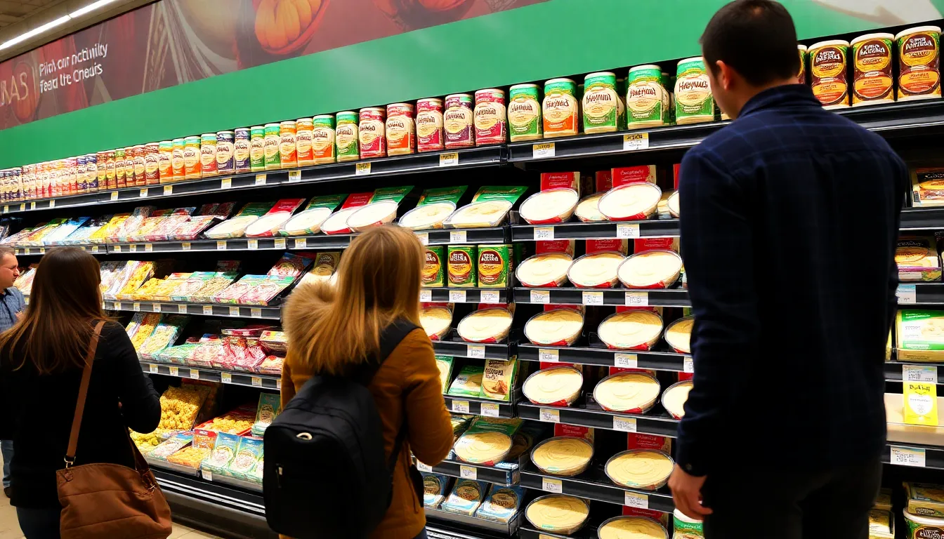 Enthusiastic attendees sampling different types of hummus at the annual Hummus Festival in London, celebrating its cultural significance and Middle Eastern roots