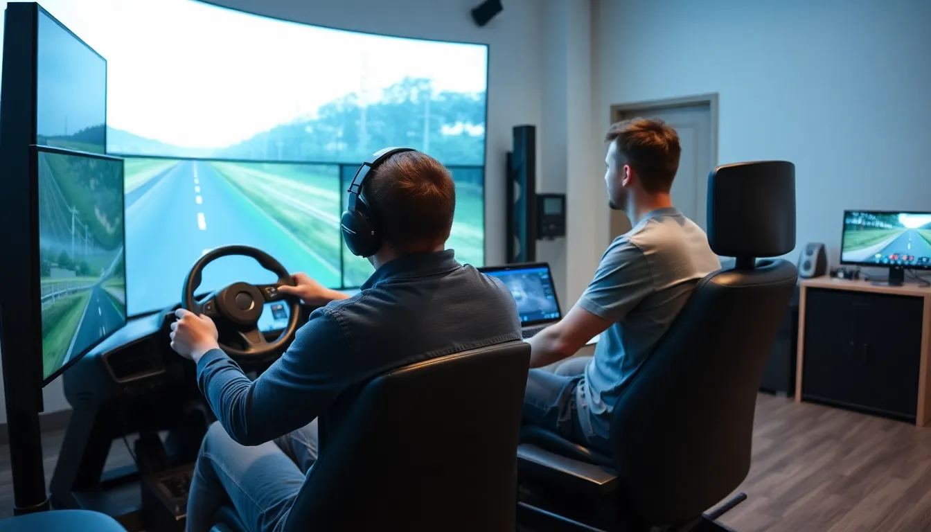 A group of researchers discusses findings on the correlation between video gaming and improved driving skills during a press conference at the University of California.
