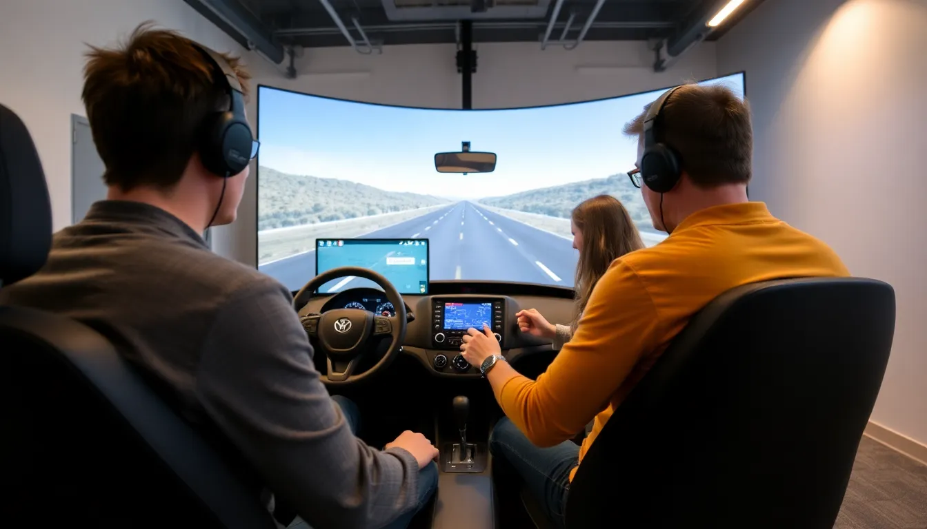 A closeup of a video game controller in the hands of a player, illustrating the connection between gaming experiences and the development of practical driving skills