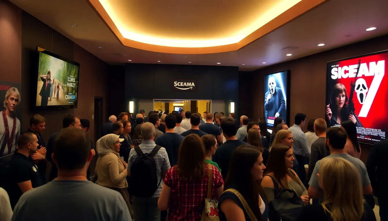 映画の興行収入が3億ドルを突破したことを祝う場面でのスタッフの歓喜