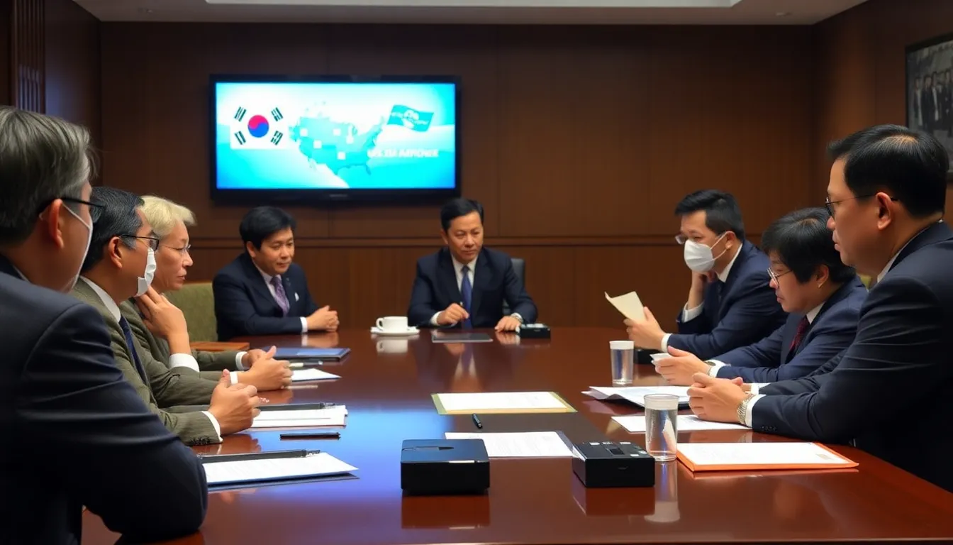 South Korean officials and citizens gather for a public forum to discuss the implications of the potential relocation of the US antimissile system THAAD amid rising tensions with North Korea.