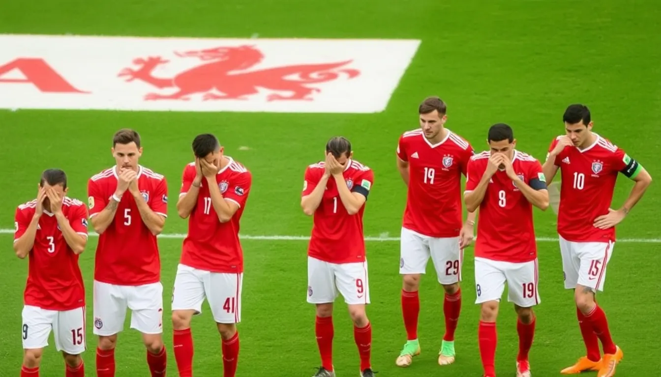 Fans in the stands wear their national colors proudly, showcasing unwavering support for the Welsh team throughout the intense match