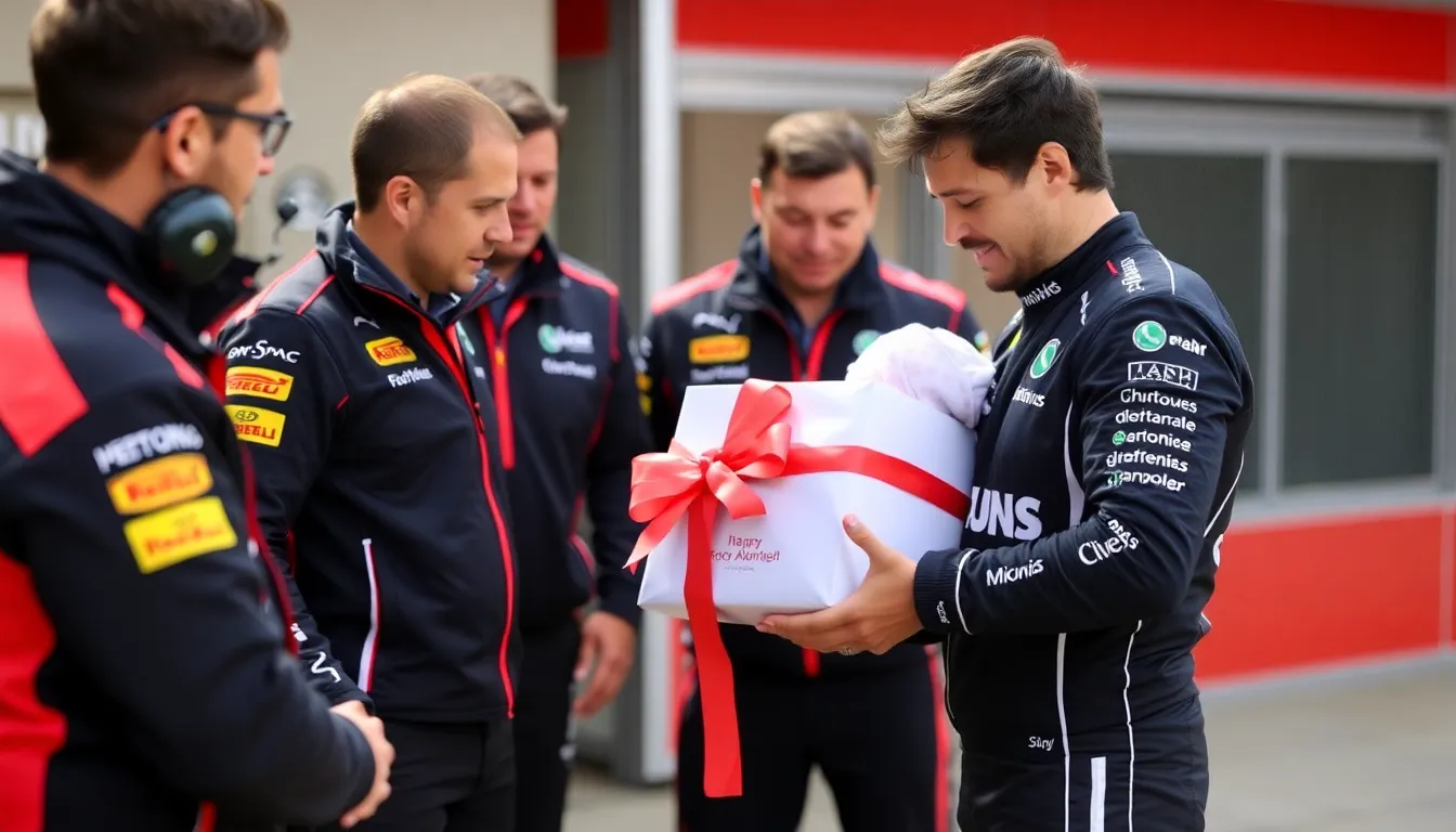 Fans and fellow competitors expressing joy and support for Alonso following the announcement of his son's birth, highlighting the personal connections in motorsport