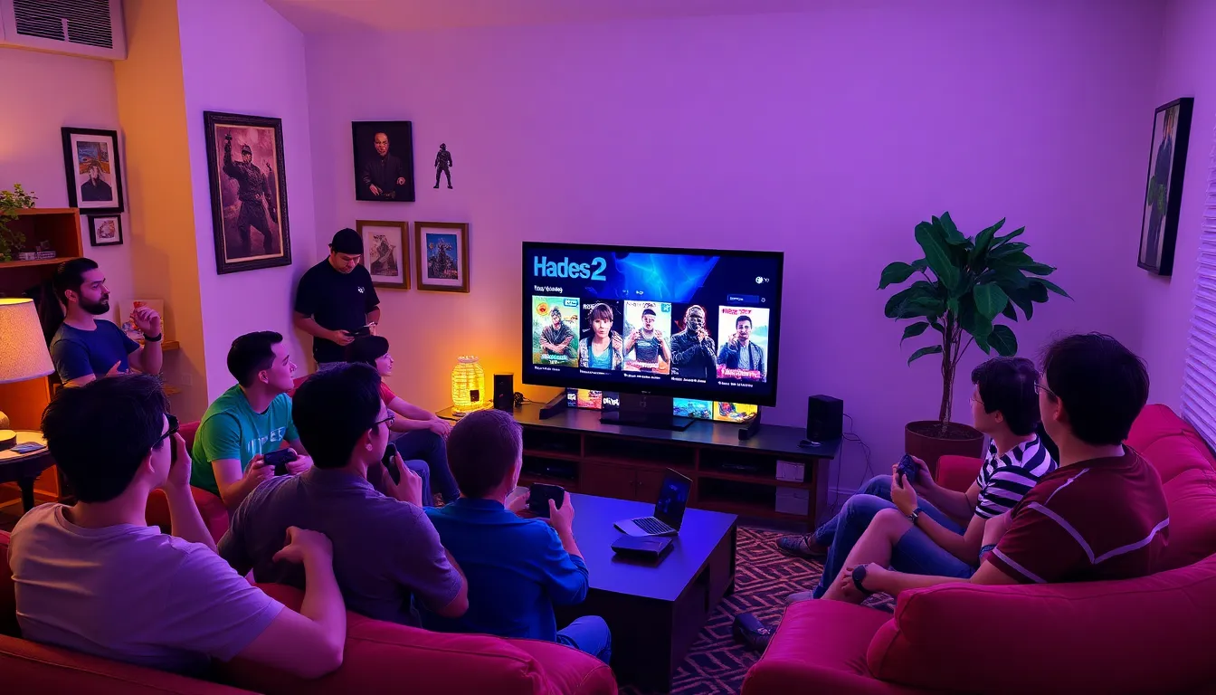 Gamers eagerly discussing the latest titles on Xbox Game Pass, reflecting the excitement surrounding new game releases and subscription services