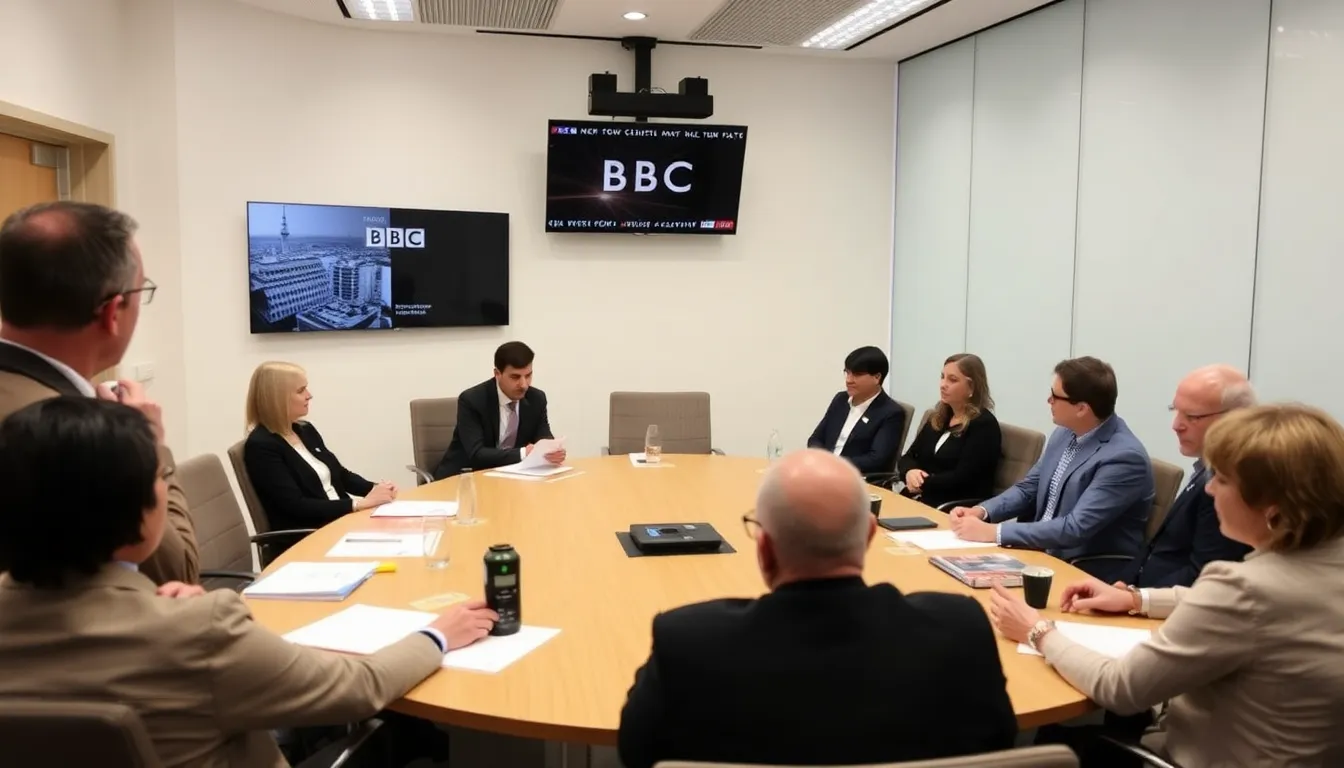 A group of scientists discusses climate change and its policy implications during a BBC Inside Science broadcast.