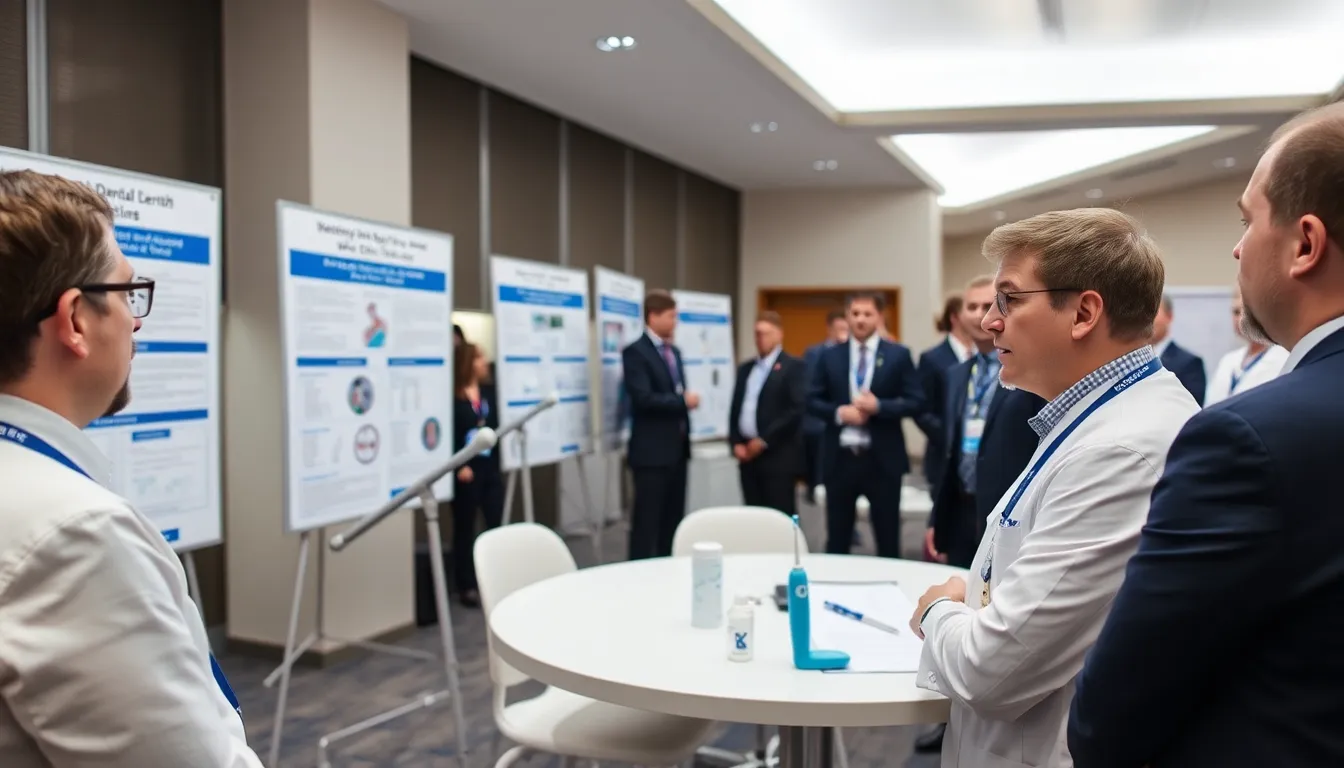 A dental professional discussing the benefits of water flossers with a patient during a consultation