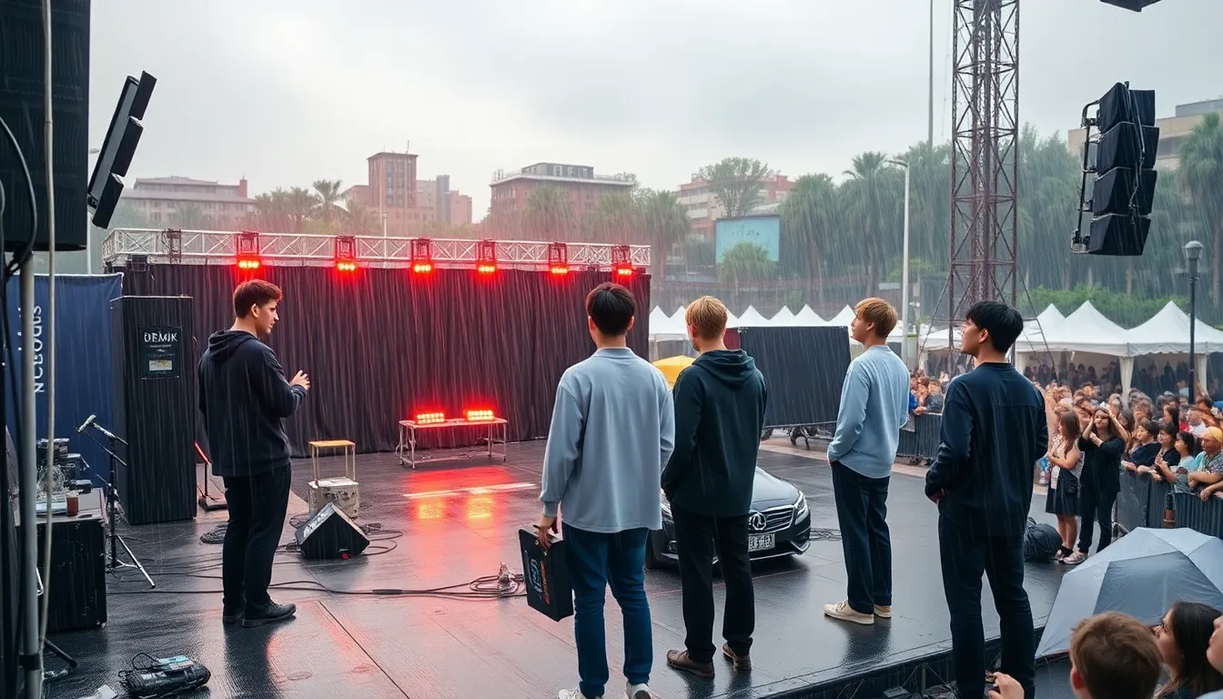 BTSの新アルバムを手にしたファンが、ワールドツアーの始まりを祝うために集まる情景