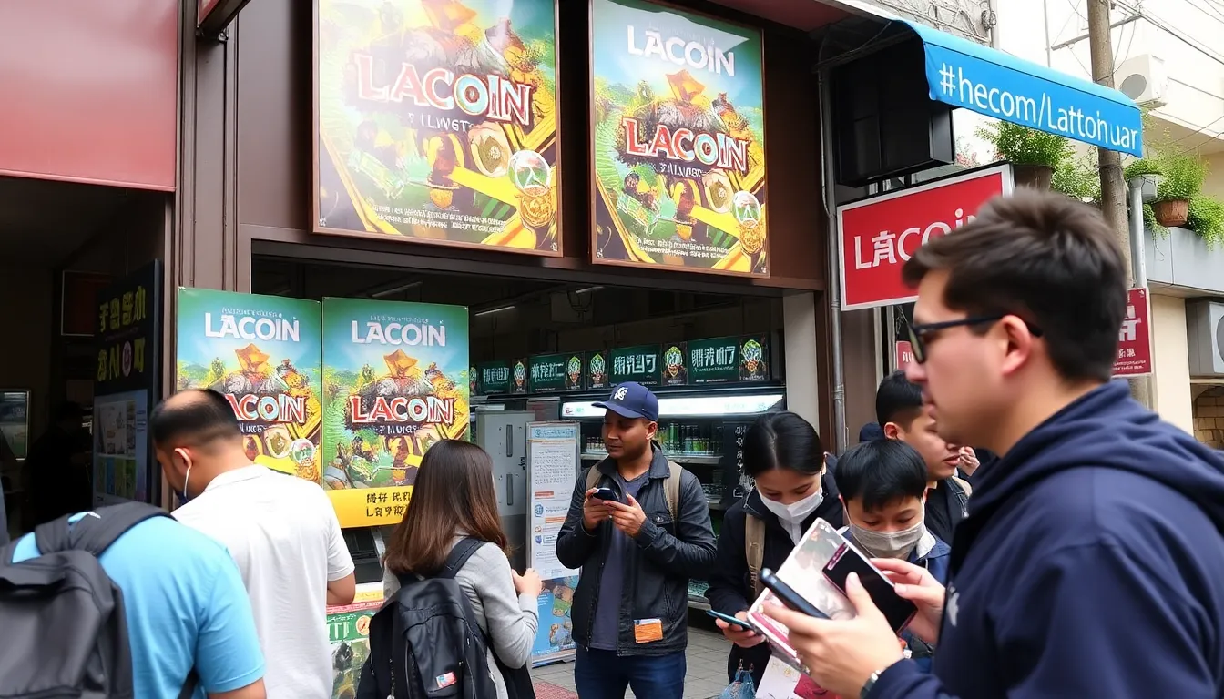 An influencer streaming Raccoin live, surrounded by enthusiastic viewers in the chat, illustrating the impact of social media on the game's rapid rise in popularity