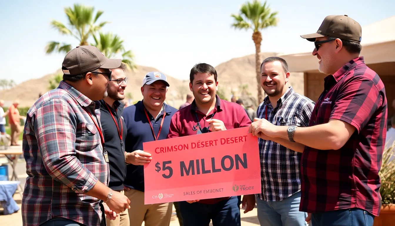 Developers of Crimson Desert celebrate their achievement of selling 5 million copies with a bonus announcement from Pearl Abyss.