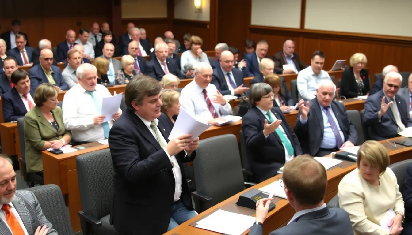 A group of policymakers and energy regulators discusses proposed reforms to electricity pricing during a meeting at the Department of Energy.