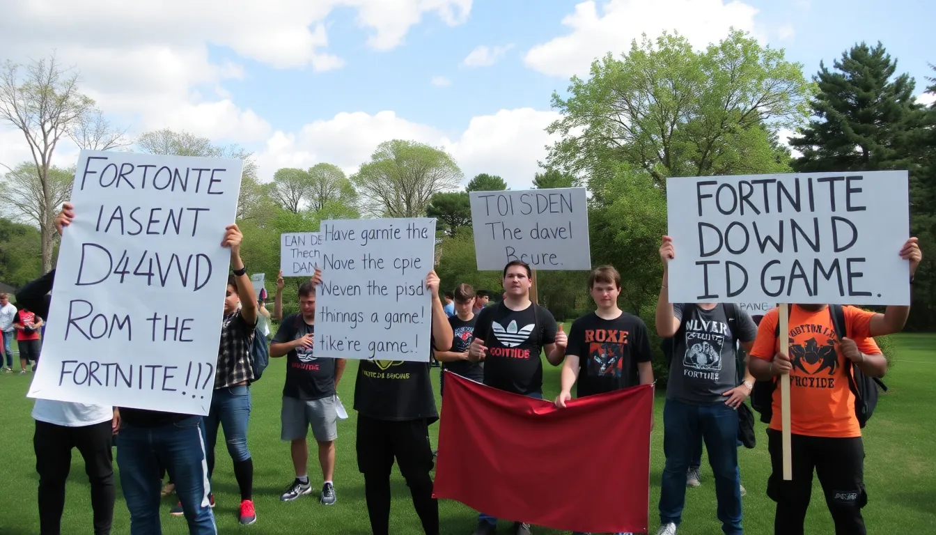 Fortnite players engage in heated discussions online, debating the implications of D4vd's presence on the gaming experience