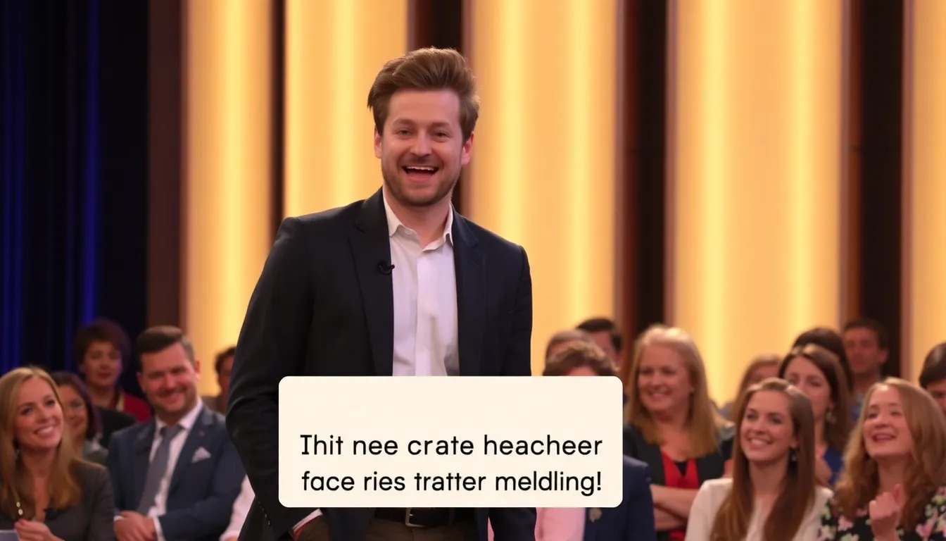 The audience reacts with a mix of laughter and surprise as Whitehall humorously addresses the implications of Mills' departure from the BBC