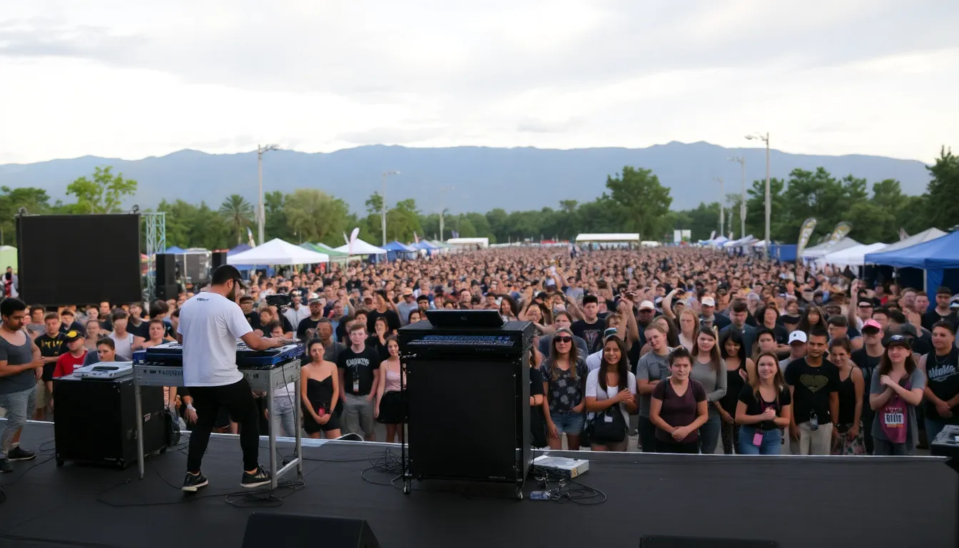 Festivalgoers enjoying a diverse lineup of artists, celebrating the evolution of electronic music through collaborative performances and unique sounds