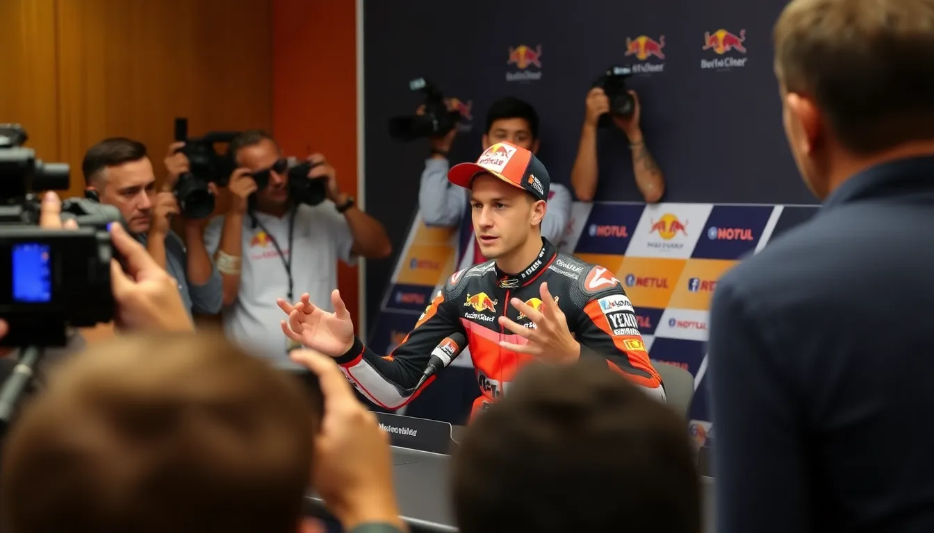 The Repsol Honda Team discussing bike adjustments, highlighting the importance of collaboration and communication for Marquez's performance