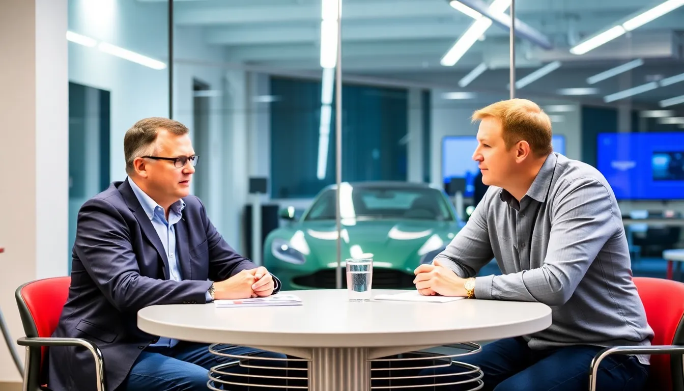 アストン・マーチンの技術的な課題について語るブランドルの表情