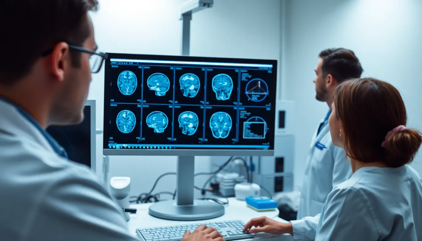 A group of medical professionals discusses recent research findings on brain activity in vegetative patients during a conference.