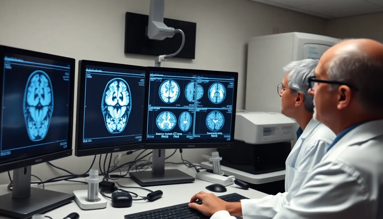 A neurologist analyzes brain scans, highlighting the shift in understanding cognitive function in vegetative patients