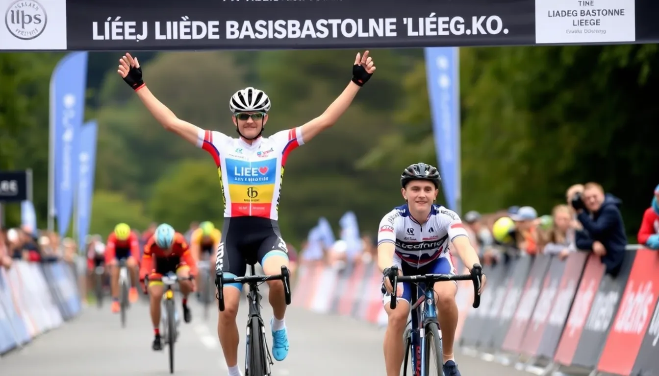 Enthusiastic fans cheering on cyclists as they navigate the course, embodying the passionate spirit of Belgian cycling culture