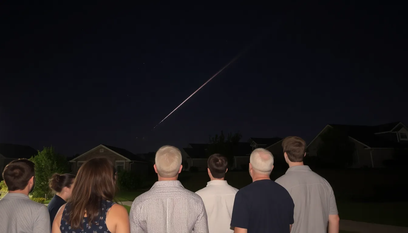 Community members gathering to discuss the implications of the meteorite sighting and share additional footage