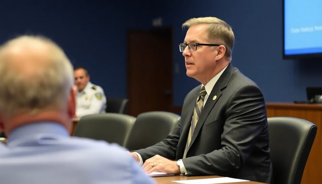 Todd Blanche stands at a podium during a press conference, addressing reporters about his new role as Acting Attorney General amid ongoing legal challenges and investigations.