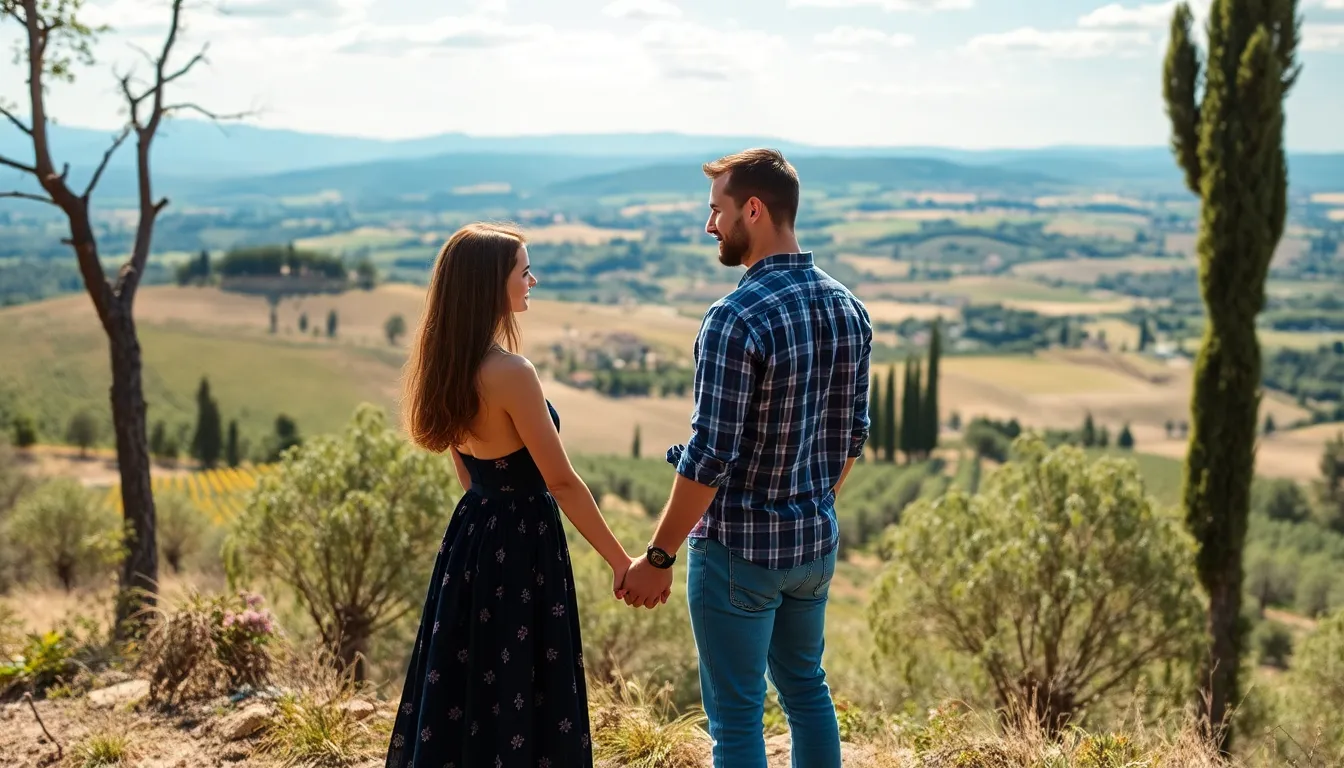 Emma, a dedicated professional, finds herself captivated by the serene beauty of the Tuscan countryside as she seeks a new perspective on life