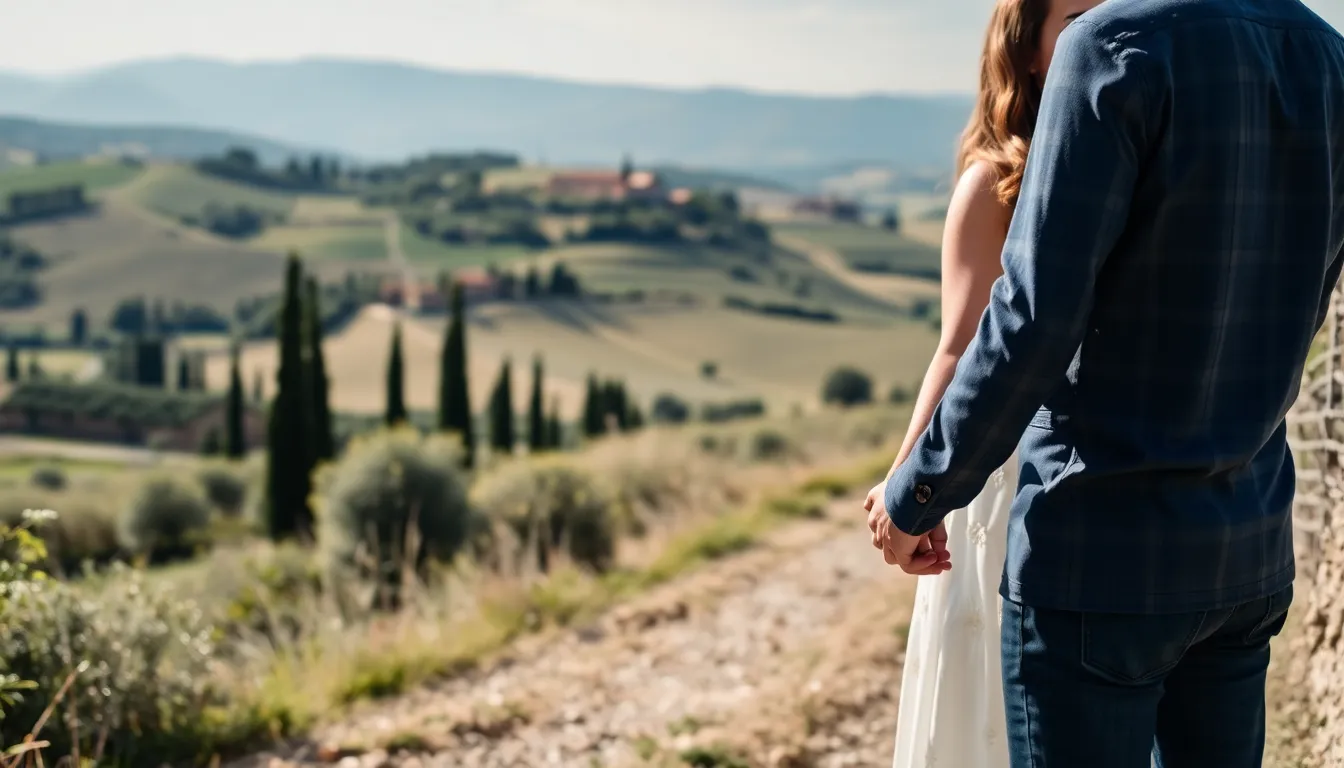 Luca, a local vineyard owner, stands amidst his lush vineyards, reflecting on the challenges of balancing family heritage with personal dreams