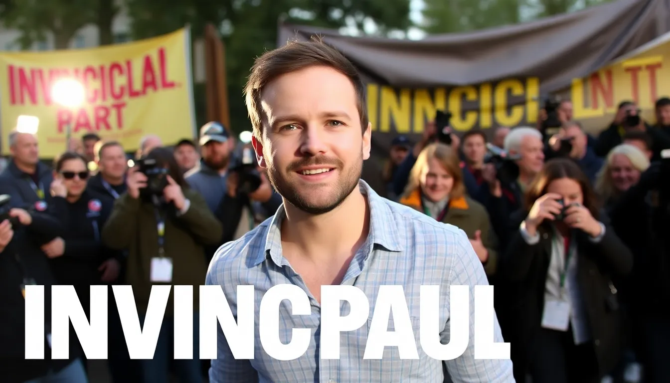 Aaron Paul is seen smiling and waving to fans at a promotional event for the animated series Invincible, celebrating his unexpected return to the show.