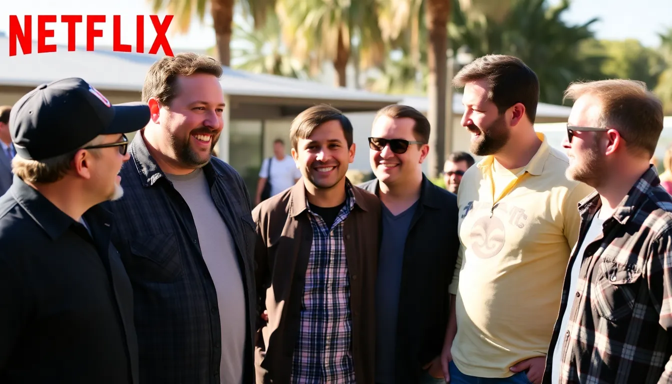 Adam Sandler, in a playful pose, embodies the spirit of his character while teasing the new comedic directions that 'Grown Ups 3' promises to explore