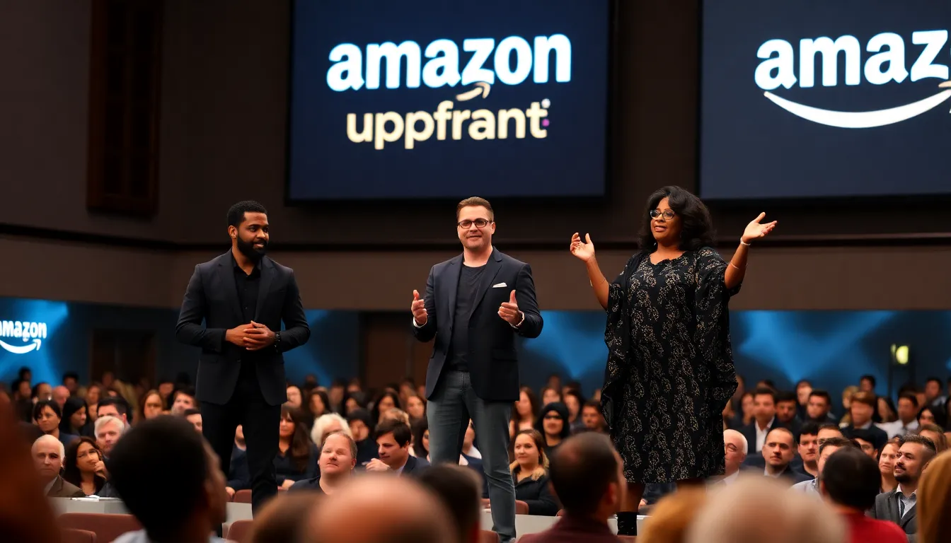 クリス・プラットがアマゾンの新しい広告戦略について説明しているシーン