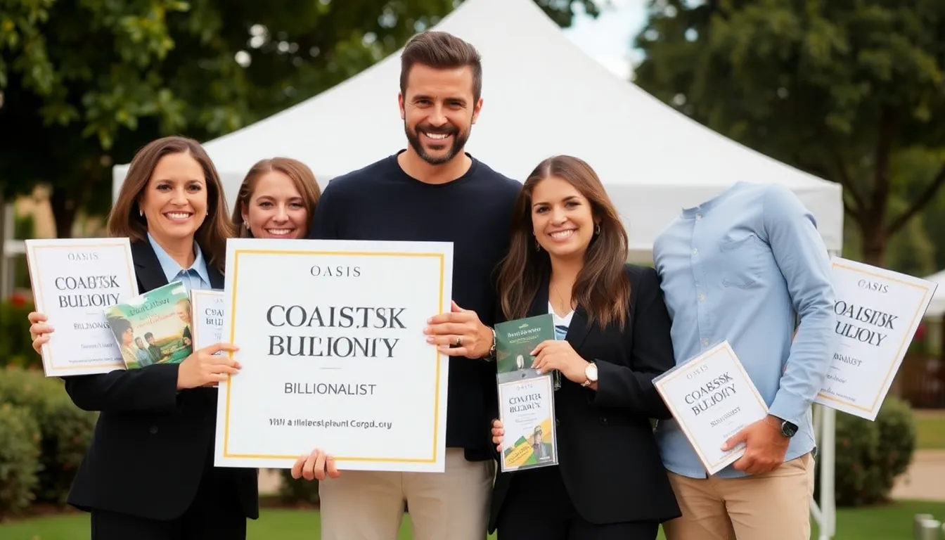 David and Victoria Beckham celebrate their billionaire status at a lavish event, surrounded by friends and industry peers.