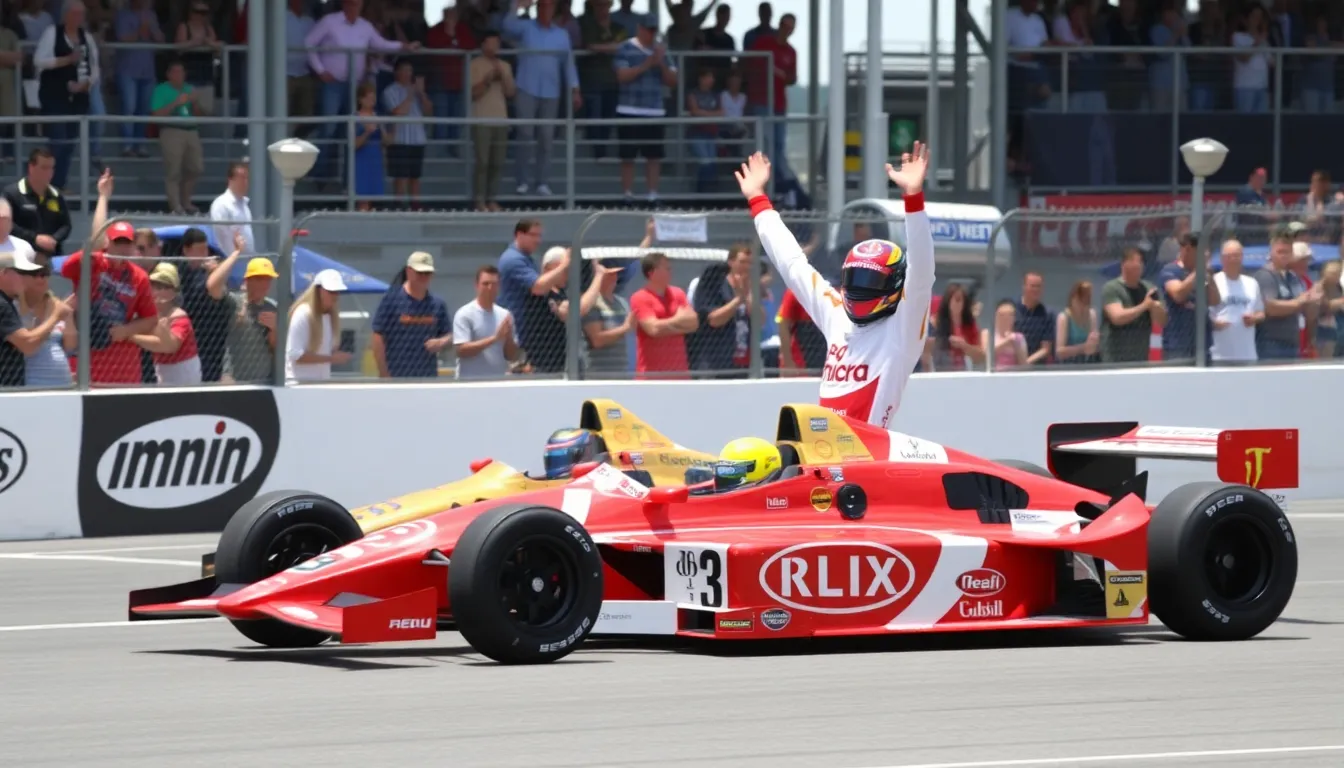 Lundgaard and Malukas race closely, highlighting the intense rivalry and strategic maneuvers that characterize this thrilling IndyCar showdown