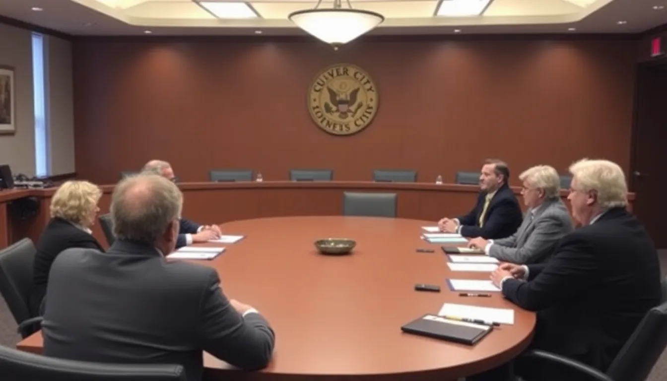 City officials announce new production incentives during a press conference, emphasizing the importance of attracting film and TV projects to boost the local economy.