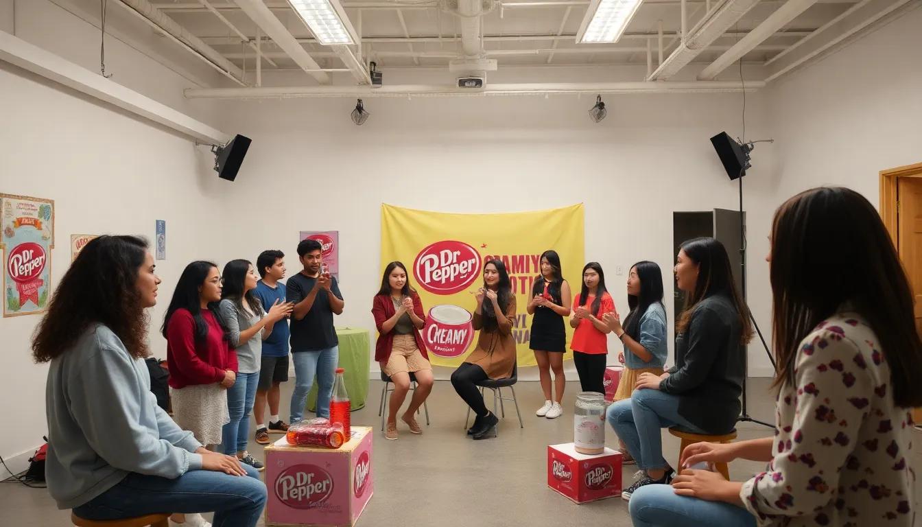 A vibrant scene depicting the excitement of fans celebrating the return of Creamy Coconut, highlighting the flavor's nostalgic appeal