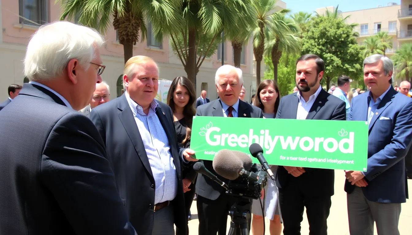 A meeting between filmmakers and environmental organizations, highlighting collaborative efforts to educate audiences on ecological challenges through film